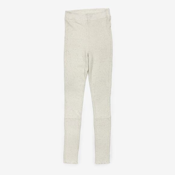 Free People So Soft Legging Medium Cream Confetti Ribbed Cozy Lounge Clean Girl - Picture 1 of 11